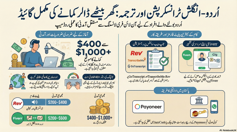 Day 18: I Earn Rs.70,000/Month Doing Transcription and Translation — Urdu Speakers Have a Huge Advantage