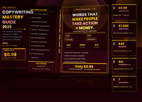 Skill : 11 Copywriting: Words That Make People Take Action = Money — Complete Guide with AIDA, PAS, Templates