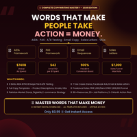 Skill : 11 Copywriting: Words That Make People Take Action = Money — Complete Guide with AIDA, PAS, Templates