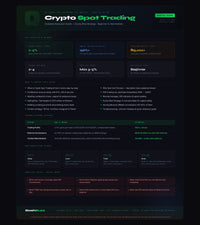 Earning – Idea #1: Crypto Spot Trading Execution Guide