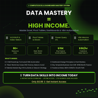 Skill : 7 Excel & Dashboards: Data Mastery = High Income — Complete Guide with Etsy Business, Use Cases