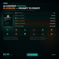 Earning – Idea #23: AI Content Writing Playbook (Prompt to Profit)
