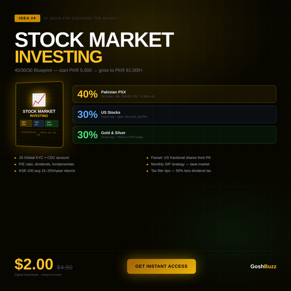 Earning – Idea #4: Stock Market Investing Guide