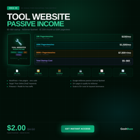 Earning – Idea #9: Tool Website Passive Income Blueprint