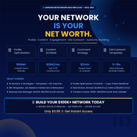 Skill : 22 LinkedIn Networking Masterclass: Build a $100K+ Network — Profile, DM Templates, 90-Day Blueprint