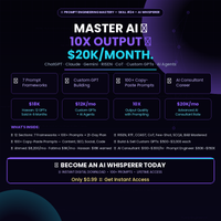 Skill : 24 Prompt Engineering Mastery: 10X Your AI Output — 7 Frameworks, 100+ Prompts, Custom GPTs