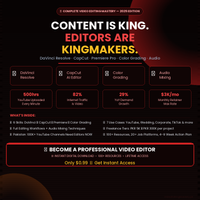 Skill : 12 Video Editing: Content is King, Editors are Kingmakers — DaVinci Resolve, CapCut, Premiere Pro