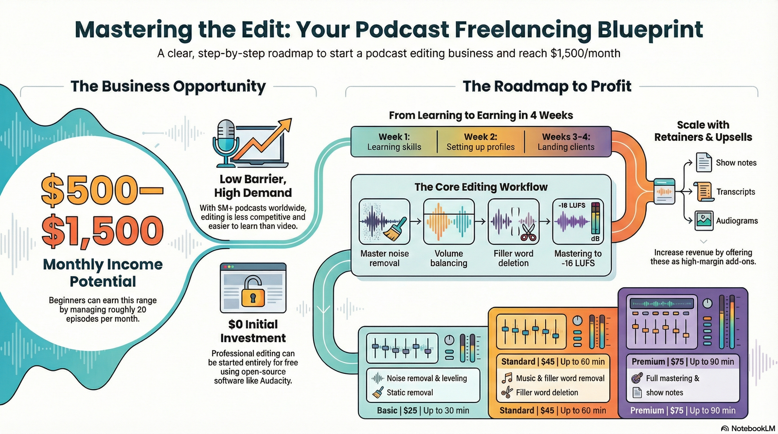 Day 28: Podcast Editing is an Untapped Fiverr Niche — I Charge Rs.8,000 Per Episode and Have 12 Clients