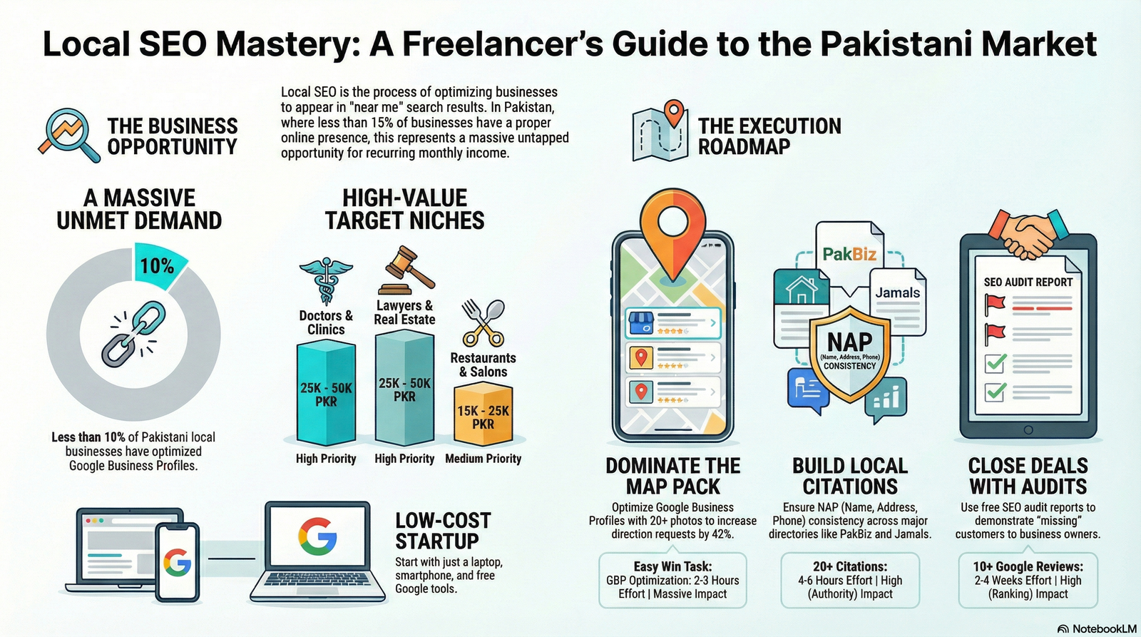 Day 19: Local SEO in Pakistan is Completely Untapped — I Charge Rs.25,000/Month Per Client