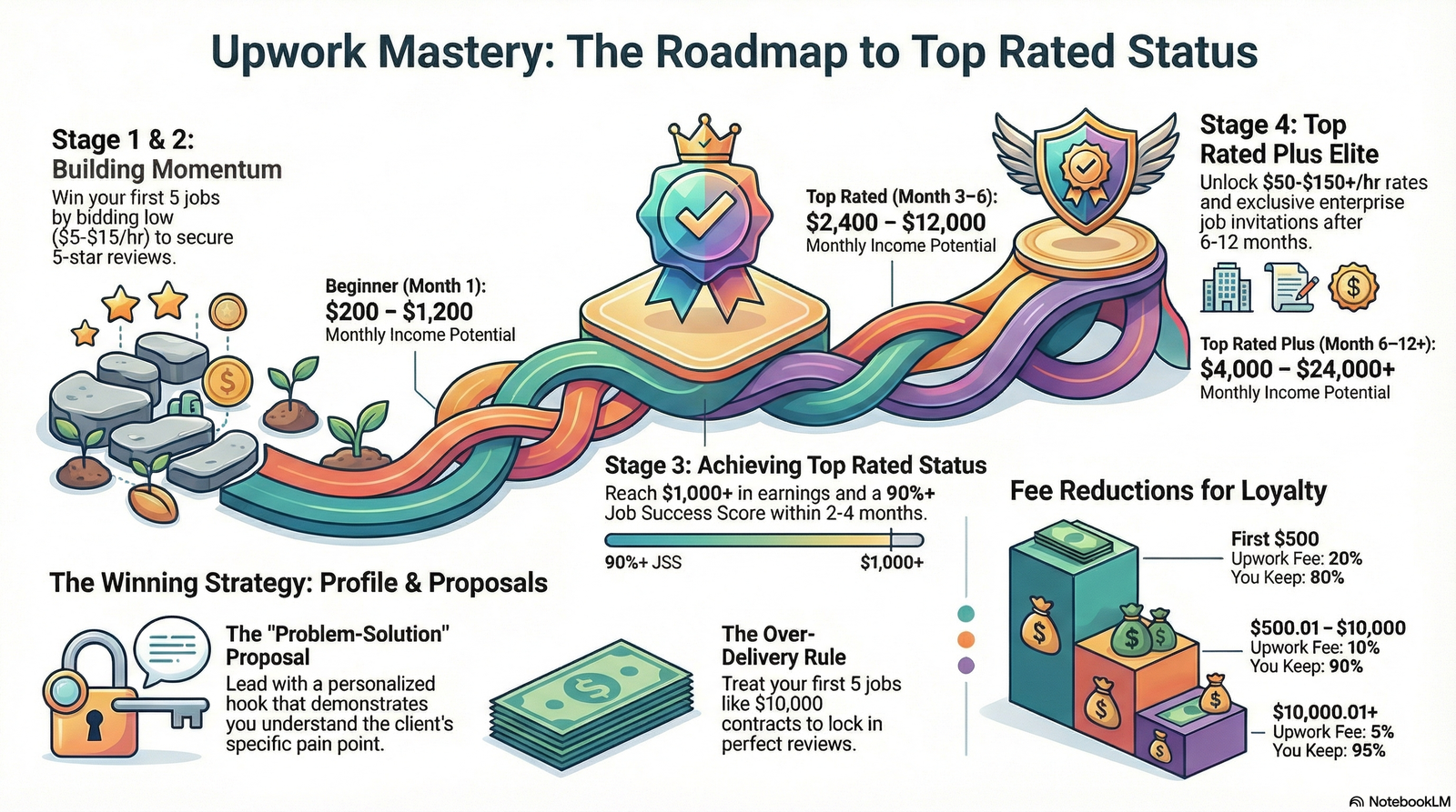 Day 10: I Hit Upwork Top Rated in 90 Days from Pakistan — My Exact Proposal Template