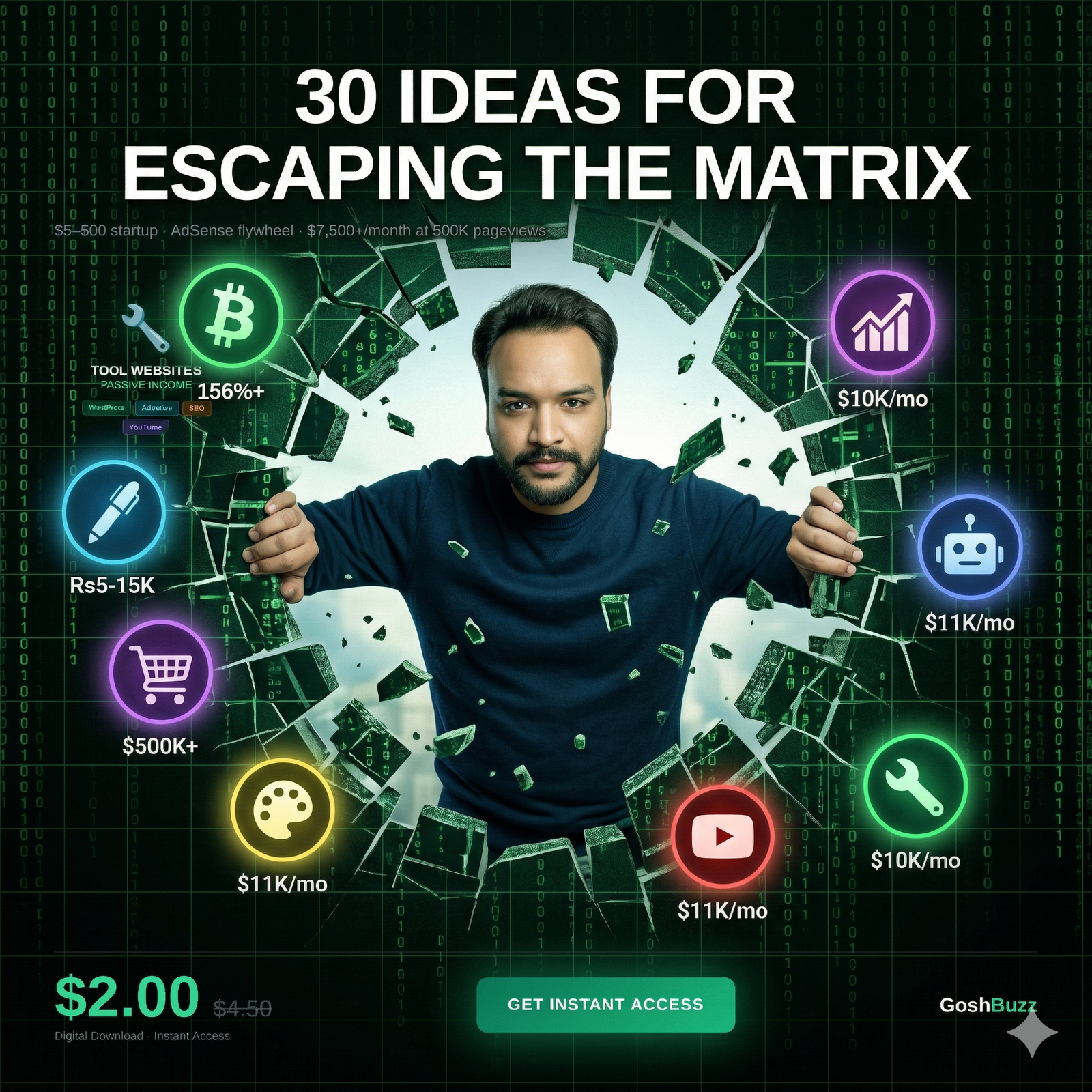 Getting out of Matrix with 30 Online Business ideas from Pakistan on GoshBuzz Platform