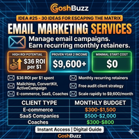 Earning – Idea #25 : Email Marketing Services: ESP Management Blueprint