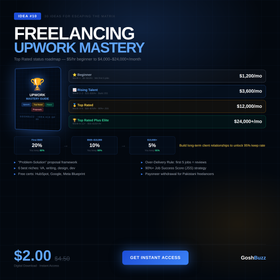 Earning – Idea #10: Freelancing Upwork Mastery Guide