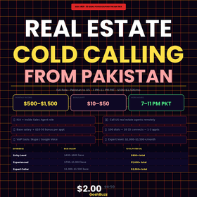 Earning – Idea #29: Real Estate Cold Calling from Pakistan